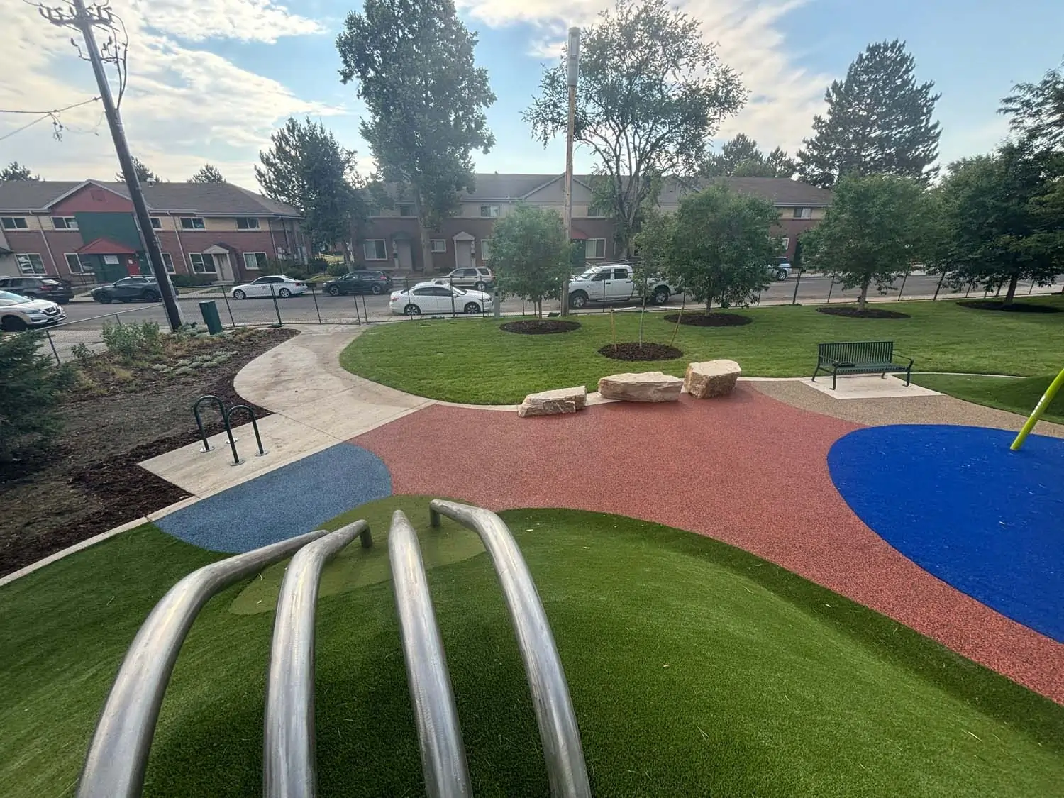 Artificial grass park installed by SYNLawn