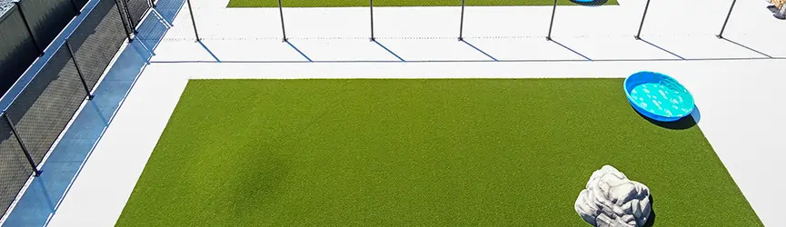 Artificial grass dog park from SYNLawn