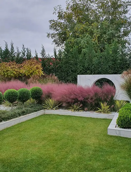 Artificial grass landscape installation from SYNLawn