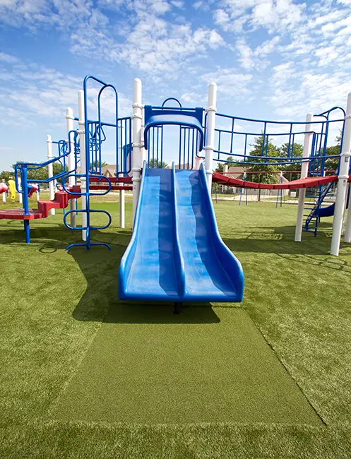 Artificial grass play ground installation from SYNLawn