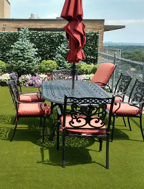 Rooftop artificial grass from SYNLawn